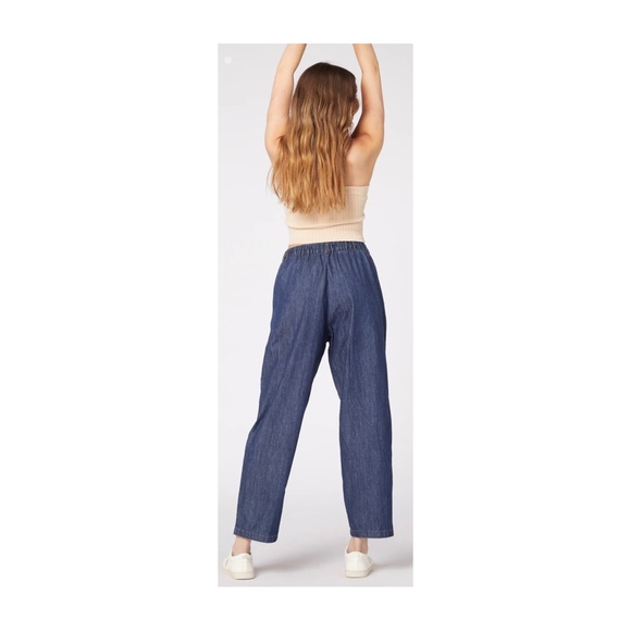 Womens Princess Highway light weight denim paperbag waist pants size 8 BNWT - Picture 7 of 11